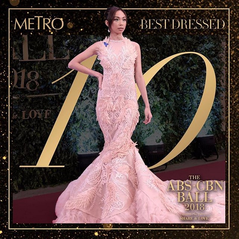 ABSCBN Ball 2018’s Top 10 Best Dressed according to Metro ABSCBN