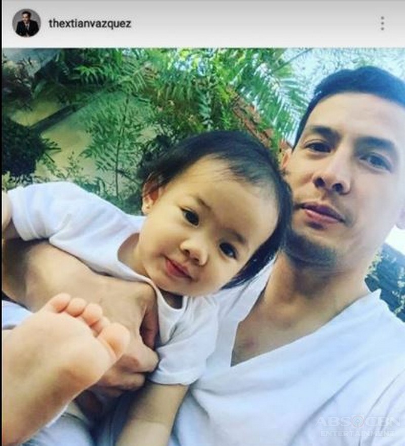 IN PHOTOS: Christian Vasquez with his little u0027Indayu0027  ABS-CBN 