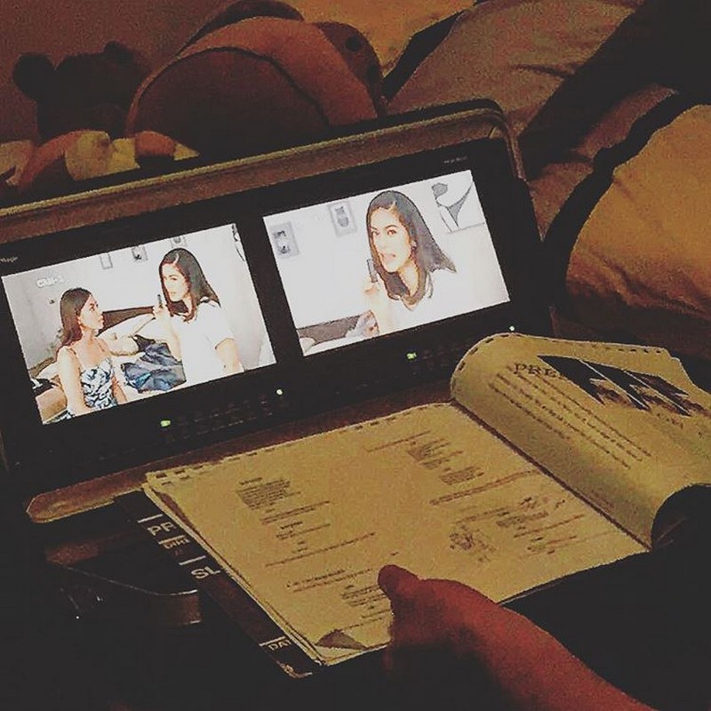 On the set of The Story Of Us: Shaina Magdayao as bubbly Lucia